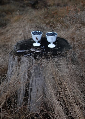 Alveskog dessertskål på fot Ø 11 cm - Hvit - Wik & Walsøe