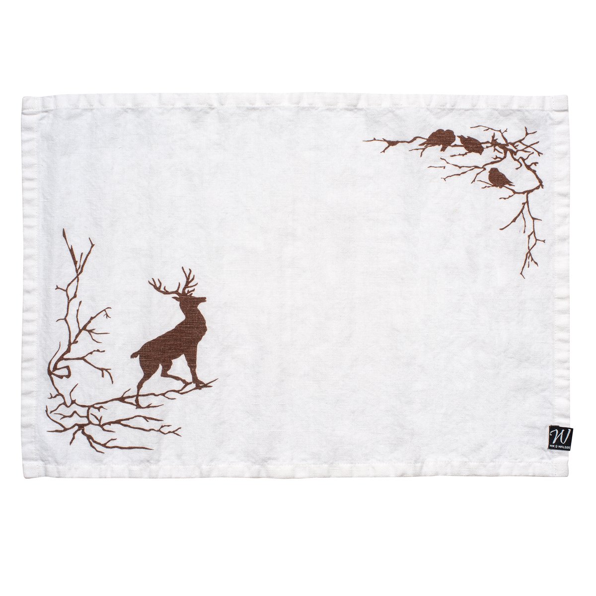 Wik & Walsøe Alveskog spisebrikke 33x47 cm Hvit