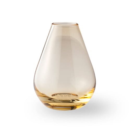 Falla glassvase 10 cm - Klar-gul - Wik & Walsøe