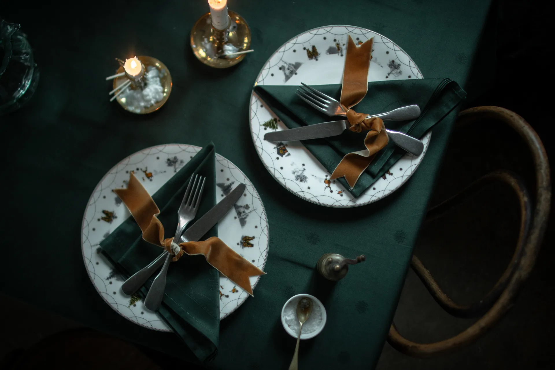 Julemorgen duk, Grønn, 140x240 cm Wik & Walsøe