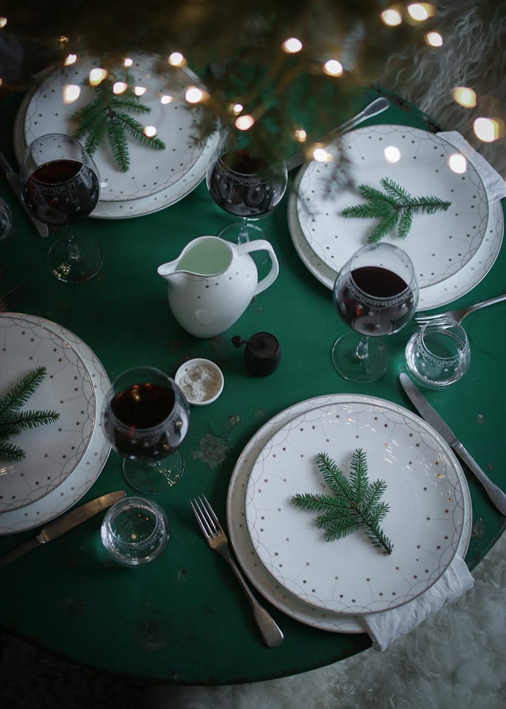 Julemorgen Girlander tallerken 2-pakning Ø 28 cm, Hvit Wik & Walsøe