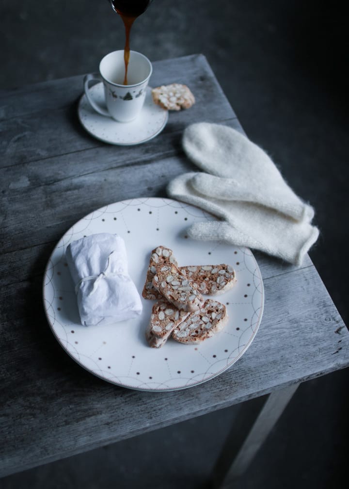 Julemorgen Girlander tallerken 2-pakning Ø 28 cm, Hvit Wik & Walsøe