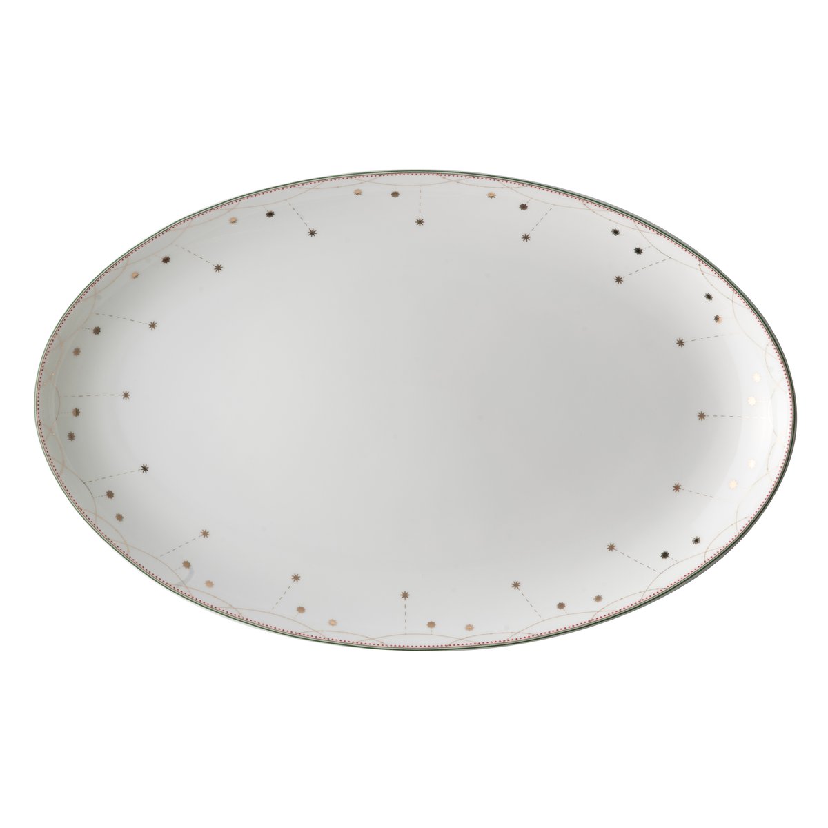 Wik & Walsøe - Julemorgen Girlander ovalfat 39 cm