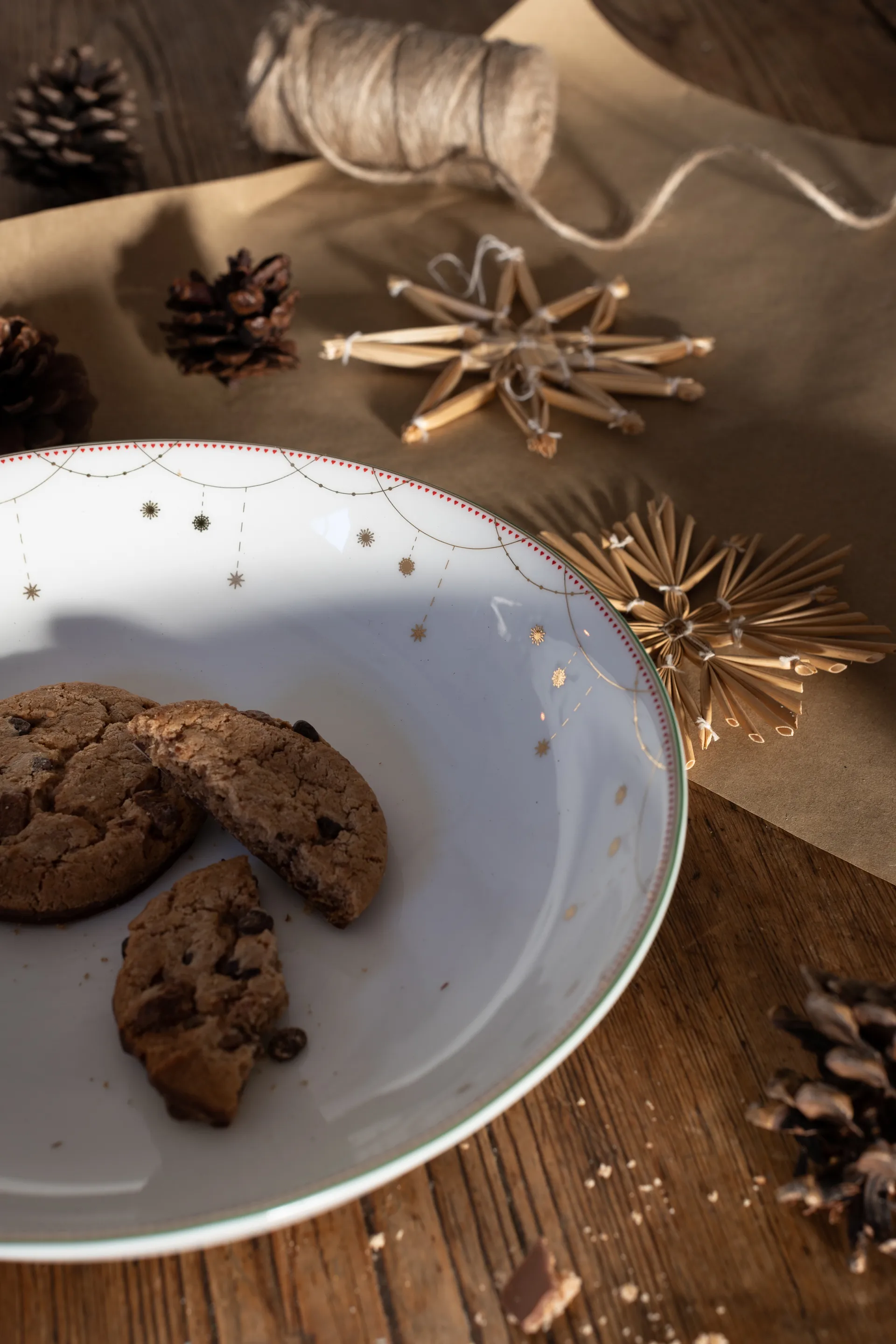 Julemorgen serveringsskål lav, Ø 22 cm Wik & Walsøe