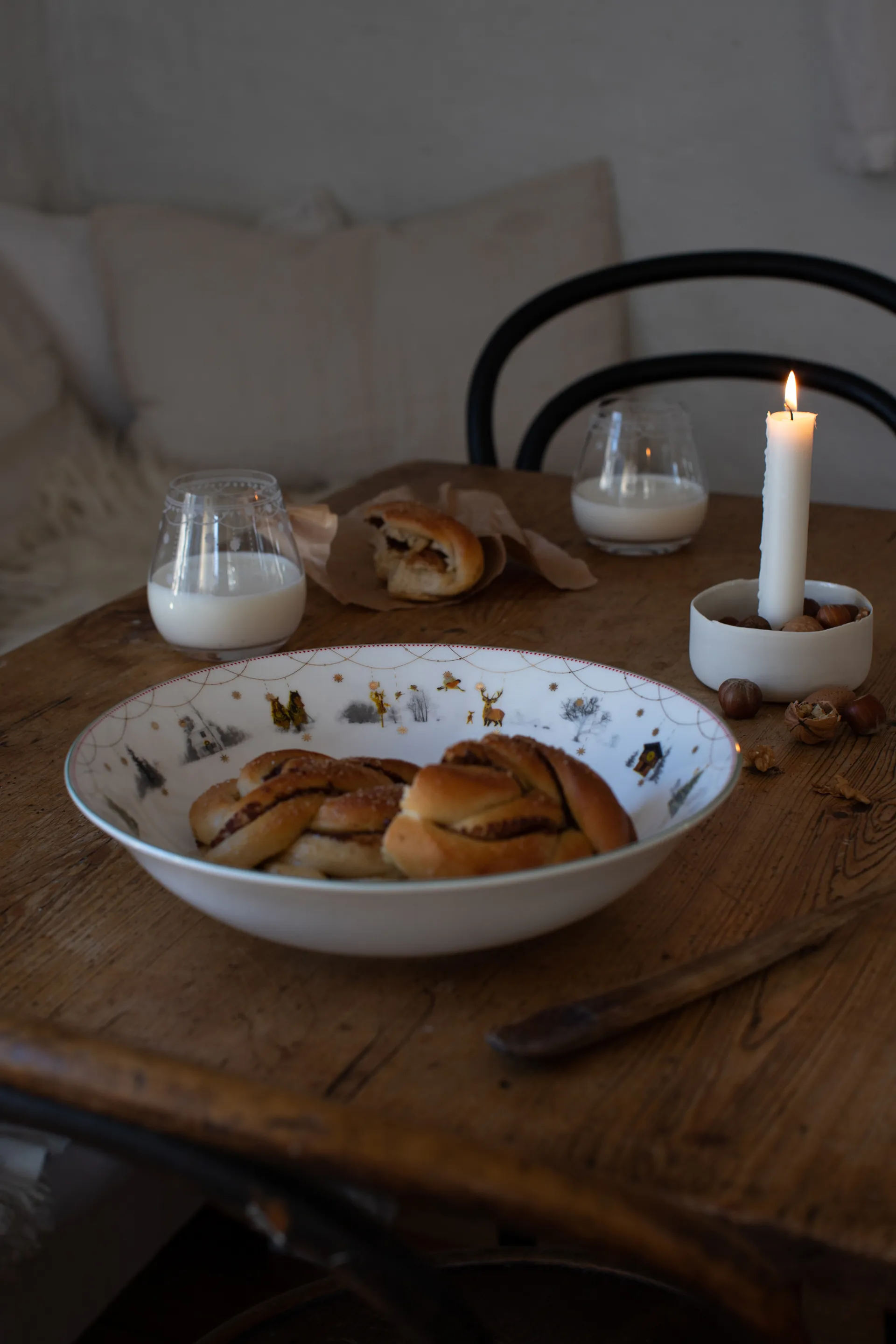 Julemorgen serveringsskål lav, Ø 27 cm Wik & Walsøe