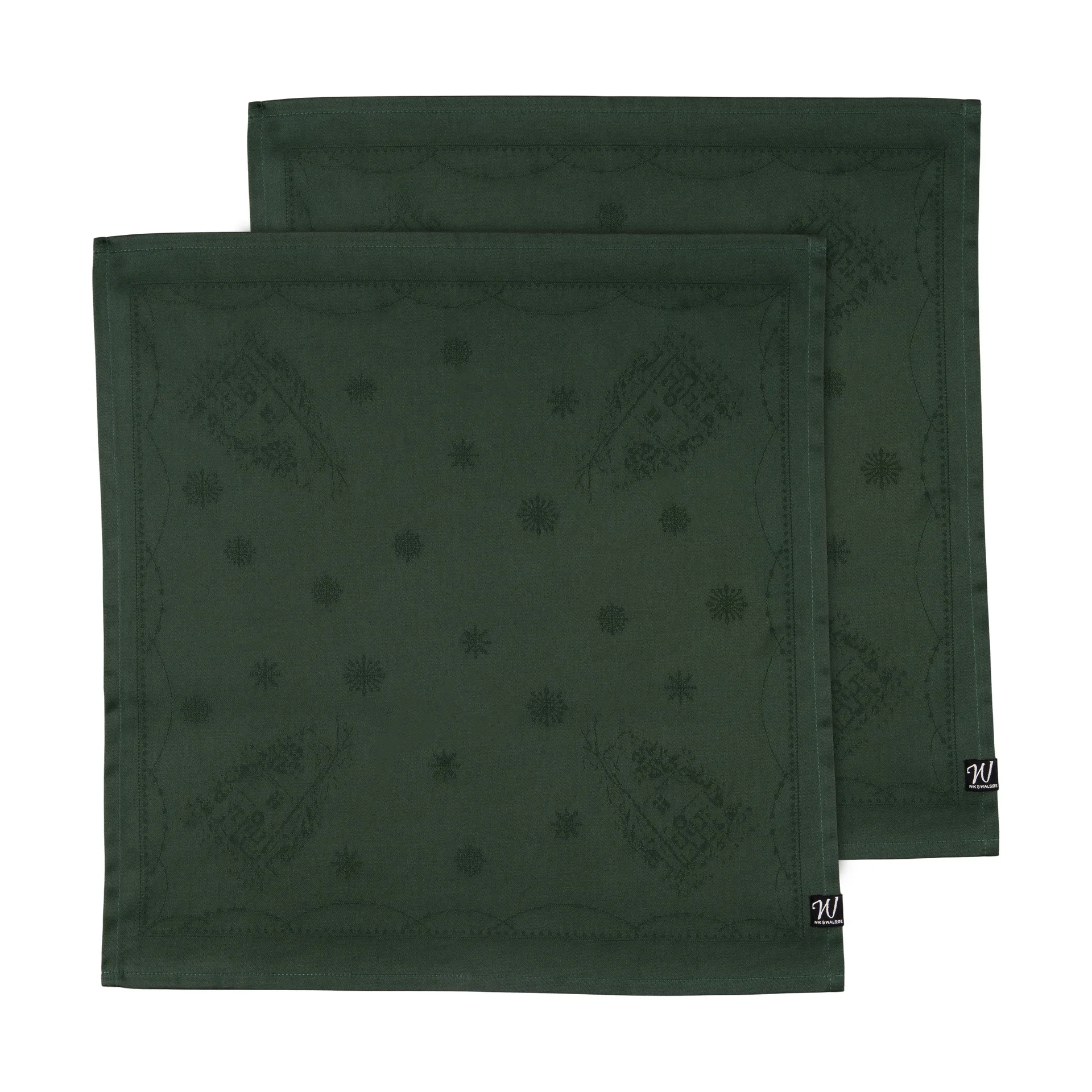 Julemorgen stoffserviett 45x45 cm 2-pack, Grønn Wik & Walsøe