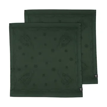 Julemorgen stoffserviett 45x45 cm 2-pack - Grønn - Wik & Walsøe