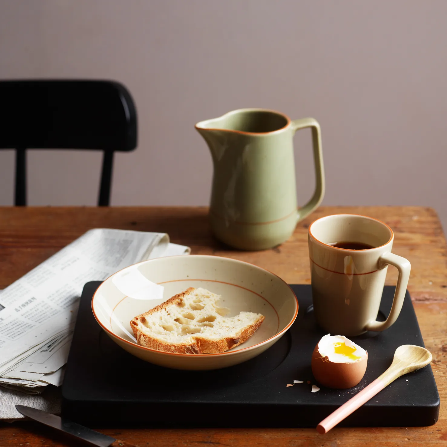 Rustikkk dyp tallerken grønn, 24 cm Wik & Walsøe