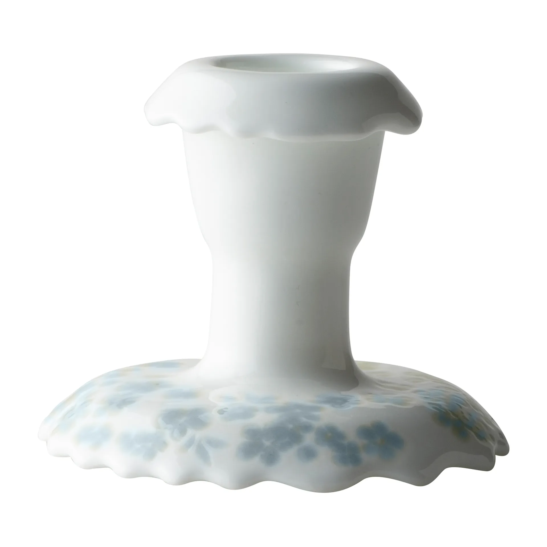 Slåpeblom lysestake 5,5 cm, Blå Wik & Walsøe