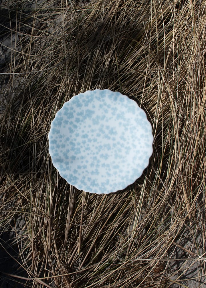Slåpeblom tallerken Ø 21 cm - Blå - Wik & Walsøe