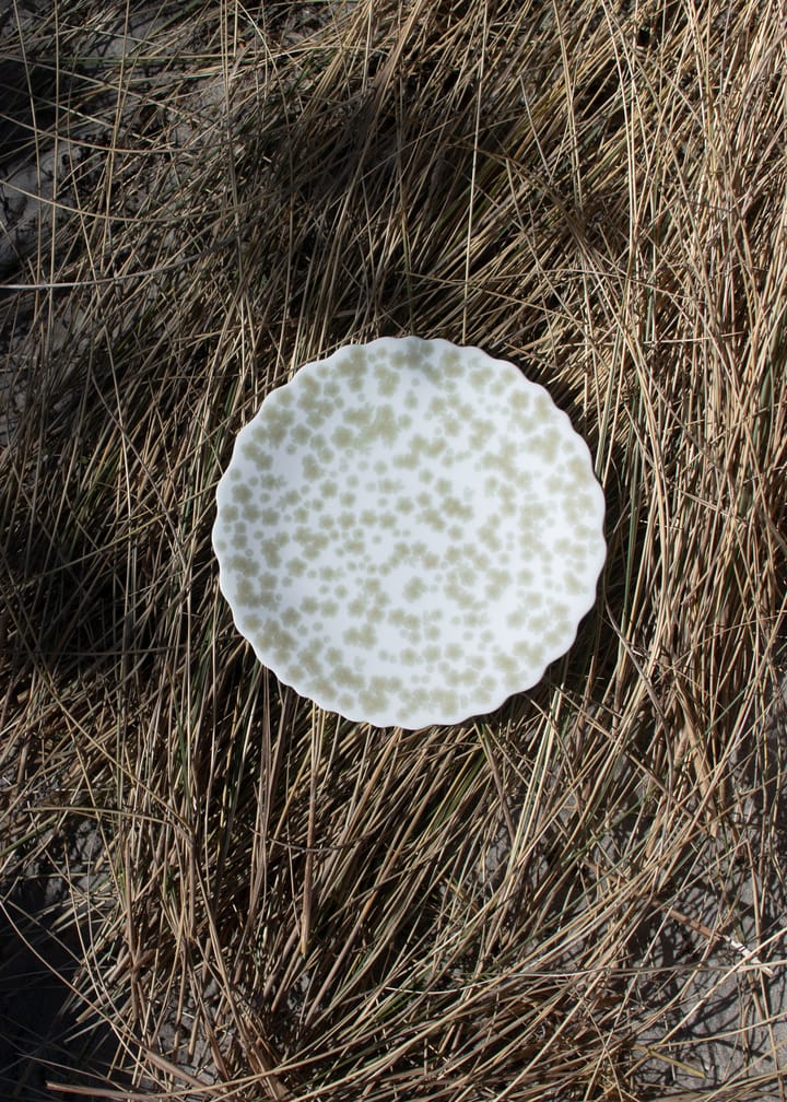 Slåpeblom tallerken Ø 21 cm - Grønn - Wik & Walsøe