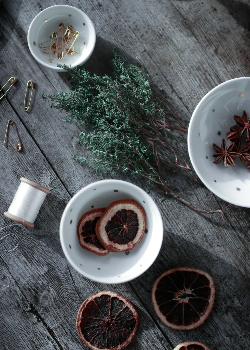 Stjernedryss skål Ø 9 cm, Hvit Wik & Walsøe