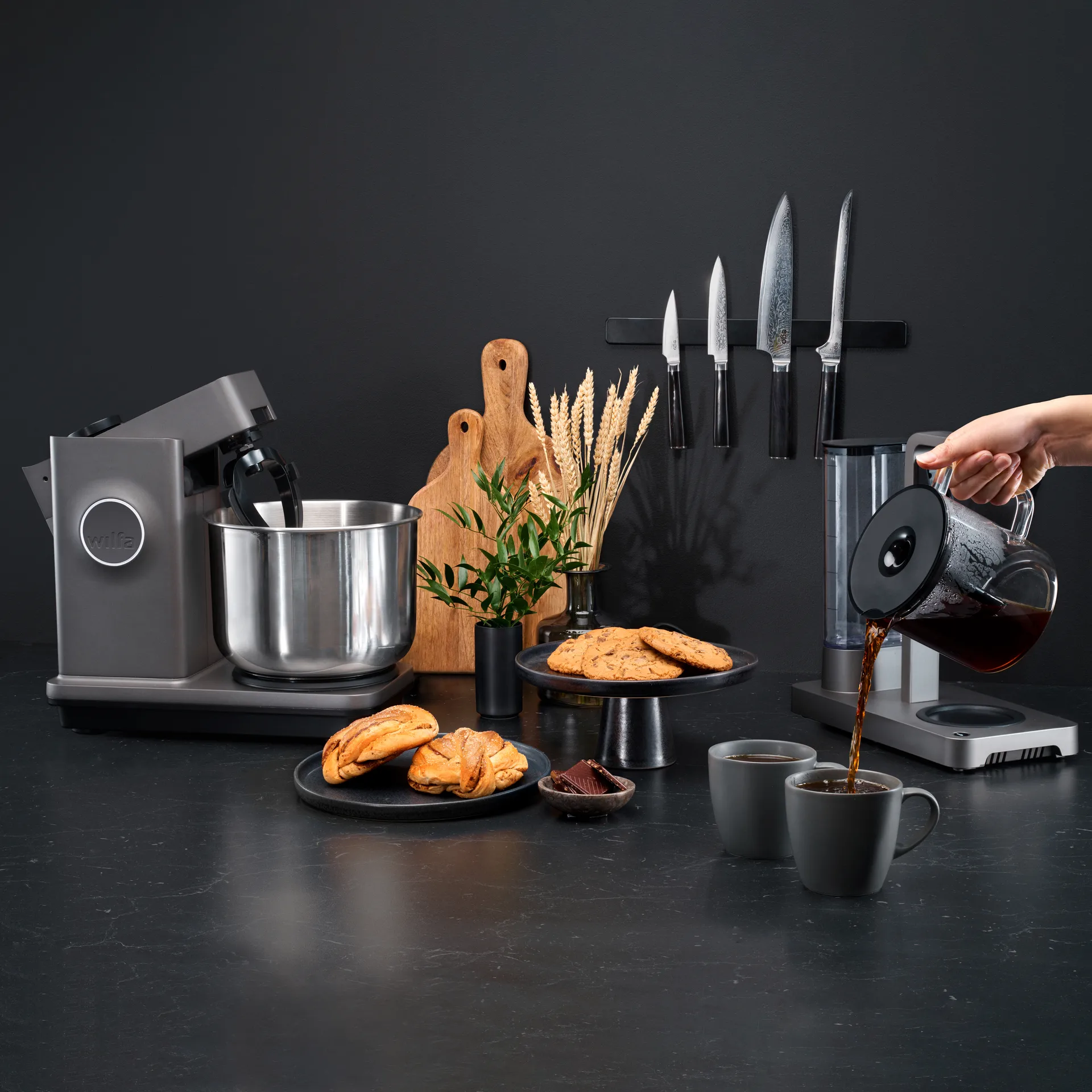 Probaker KM1GY-70 kjøkkenmaskin 7 L, Grå Wilfa