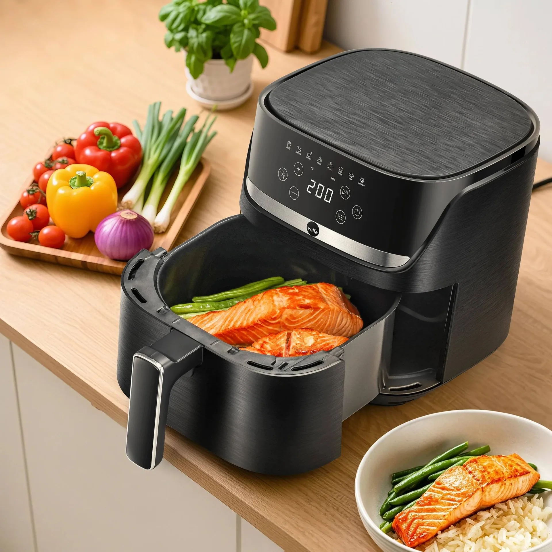 Wilfa AF4B-40P Crispier airfryer, Svart, 4 l Wilfa
