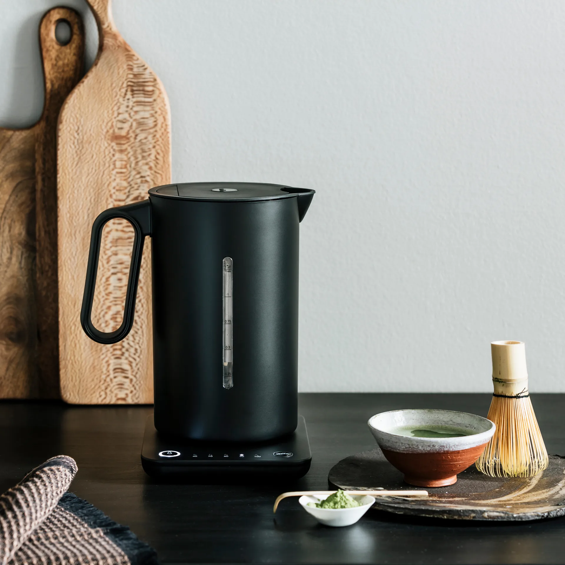 WSDK-2000B vannkoker temperaturvalg 1,25 L, Svart Wilfa