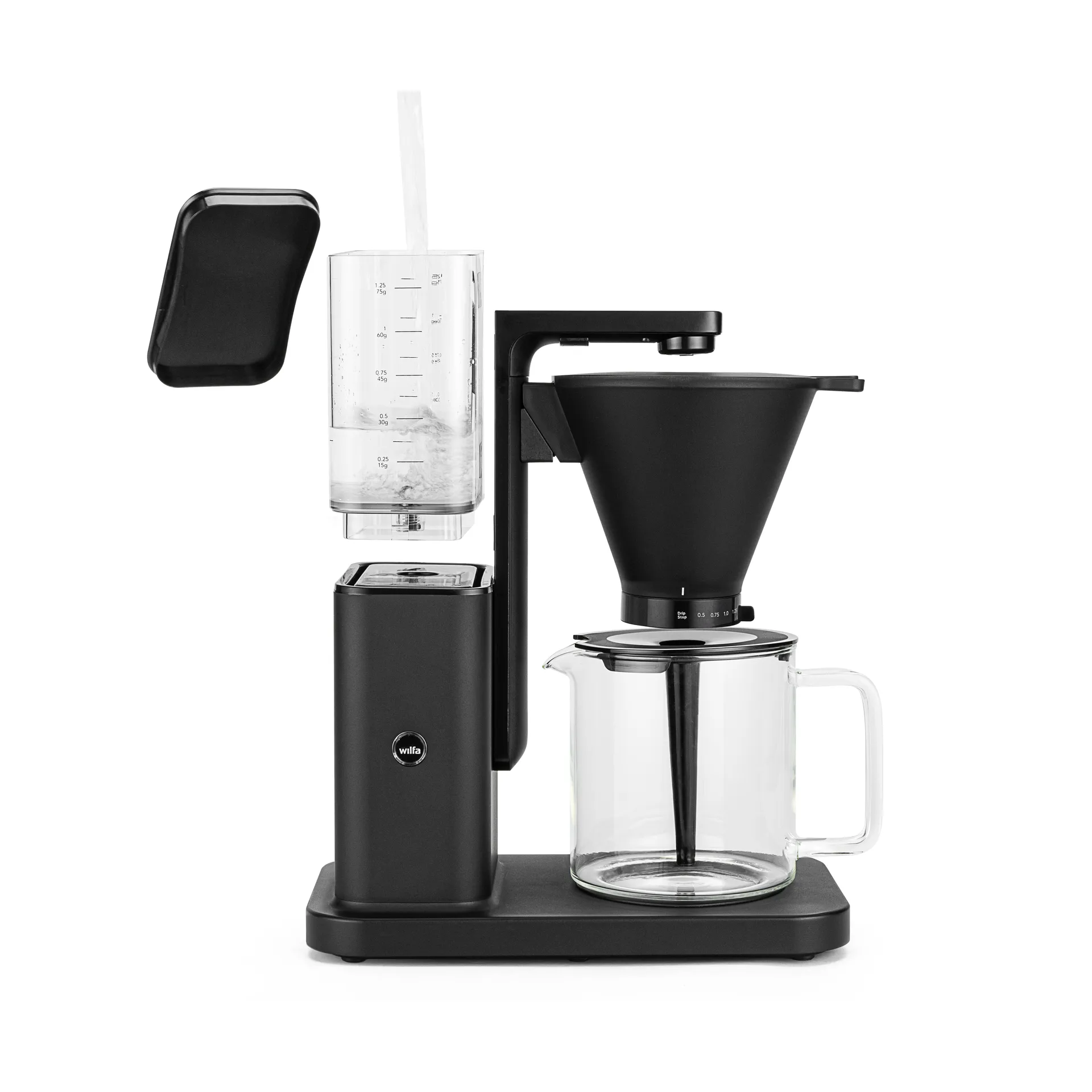 Zense CM10AB-M125 alux kaffetrakter, Svart Wilfa