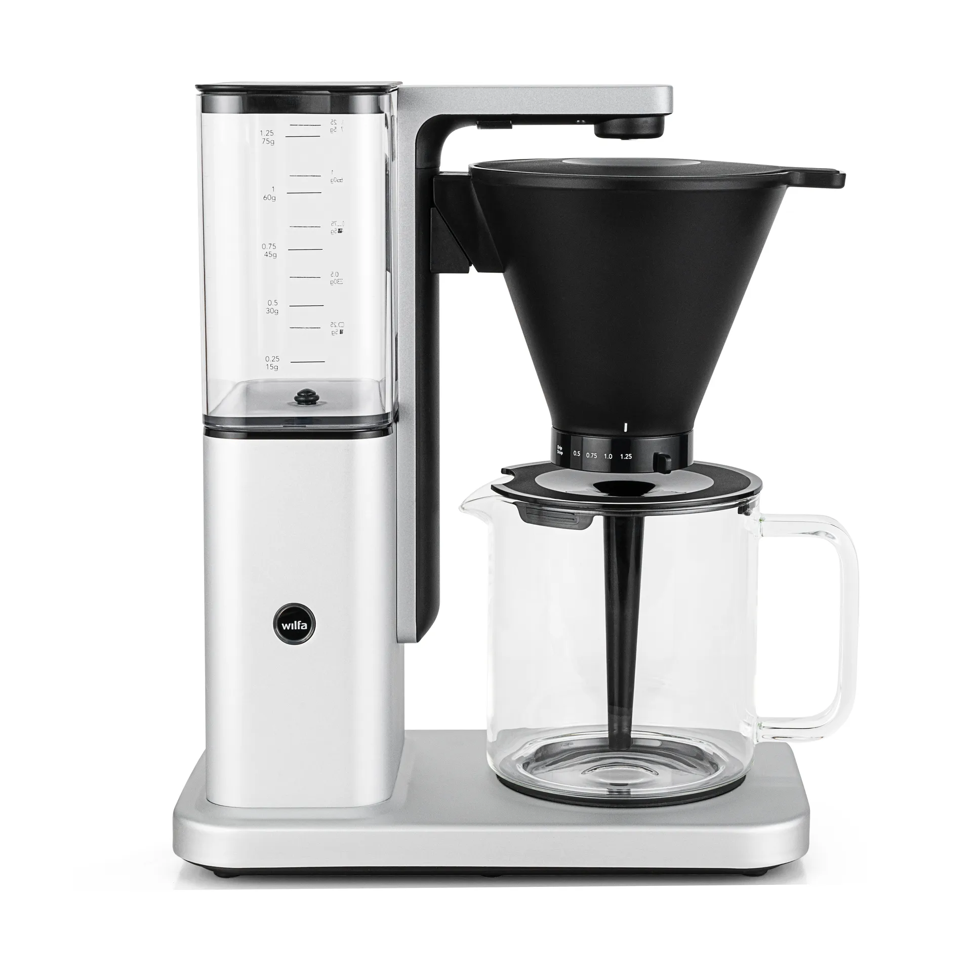 Zense CM10APA-M125 alux kaffetrakter, Sølv Wilfa