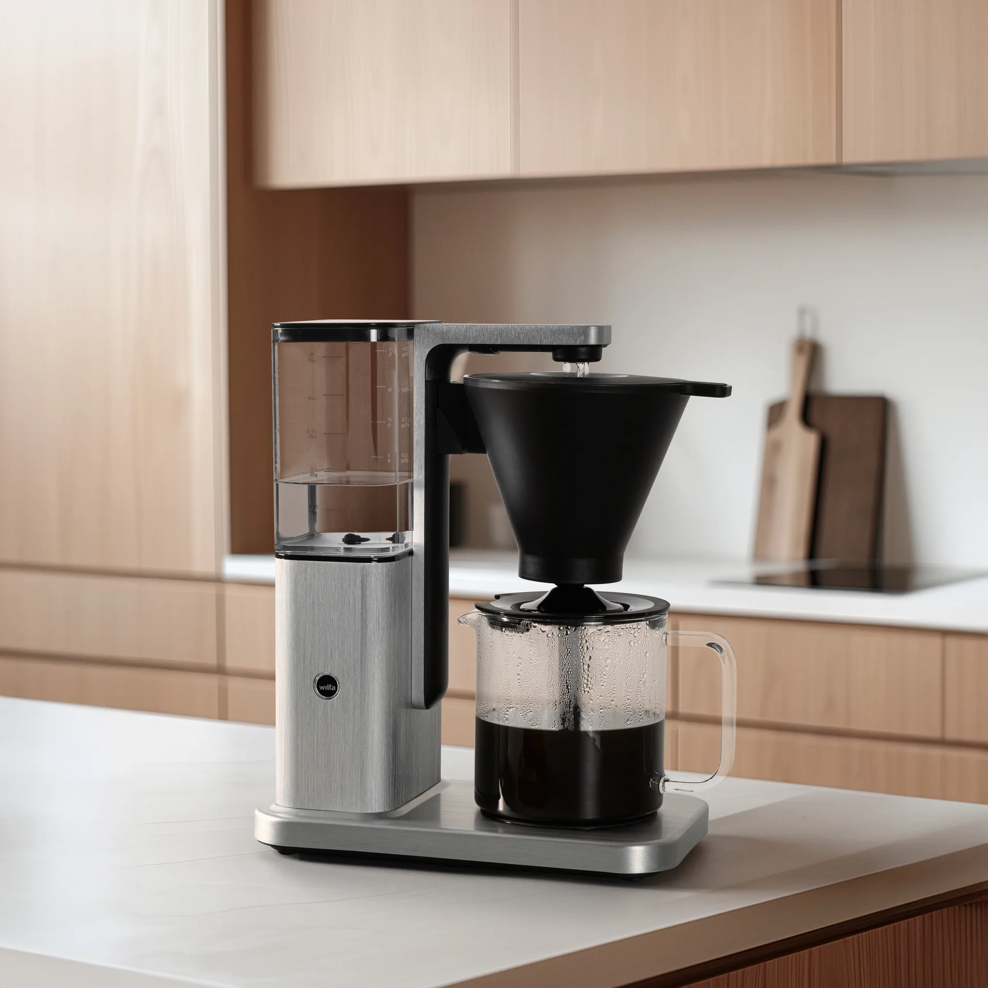 Zense CM10APA-M125 alux kaffetrakter, Sølv Wilfa