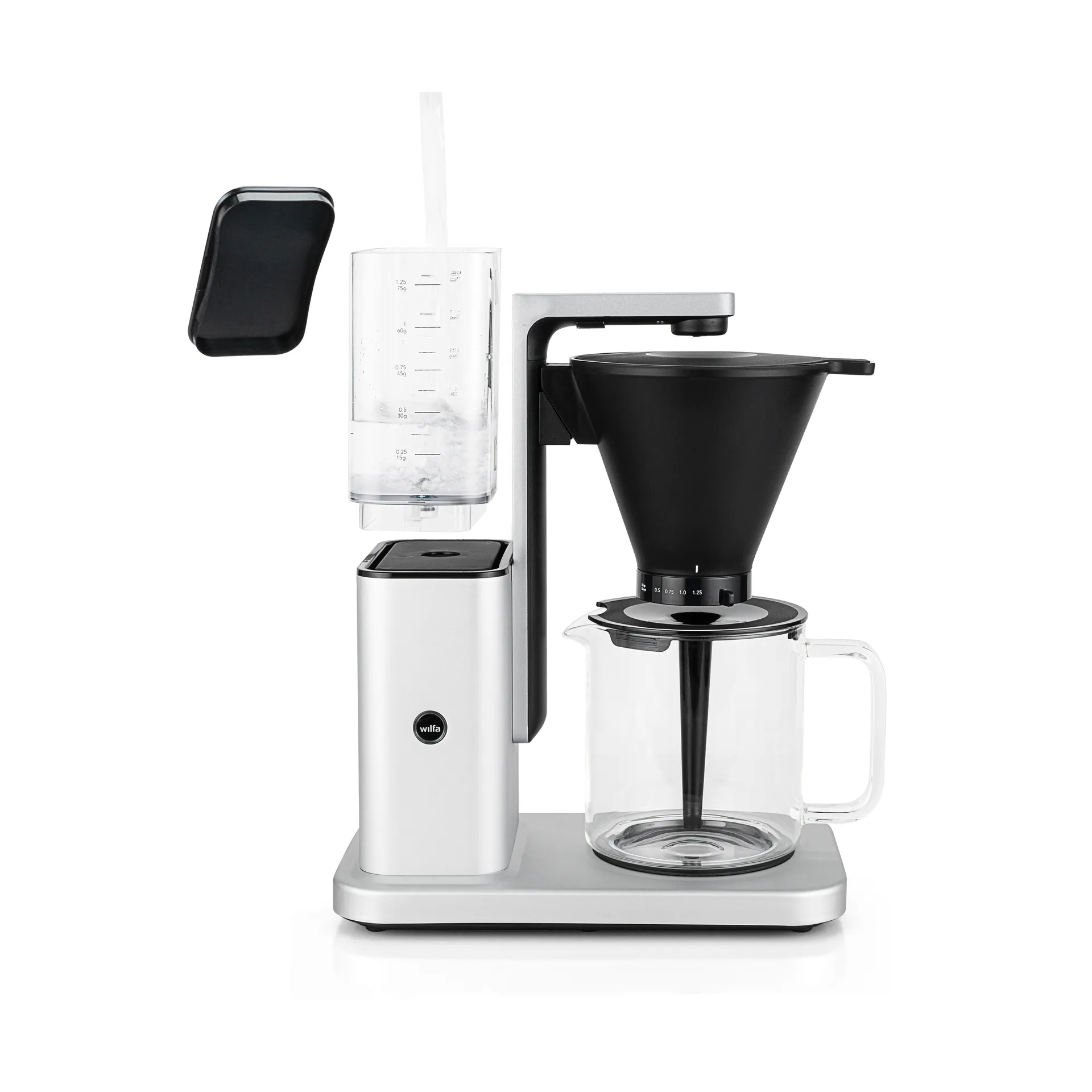 Zense CM10APA-M125 alux kaffetrakter, Sølv Wilfa