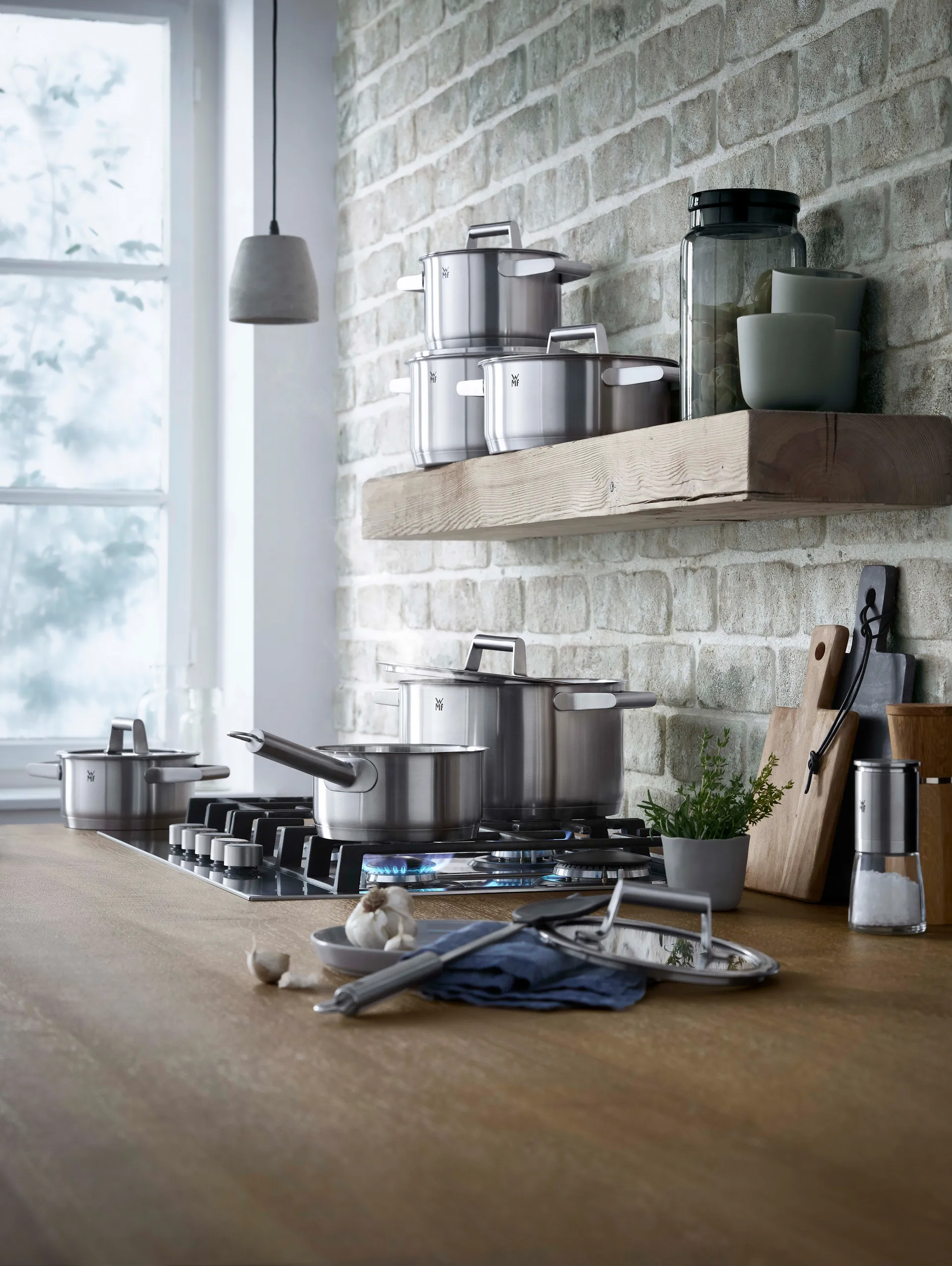 Comfort Line kasserolle cromargan 5 deler, Rustfritt stål WMF