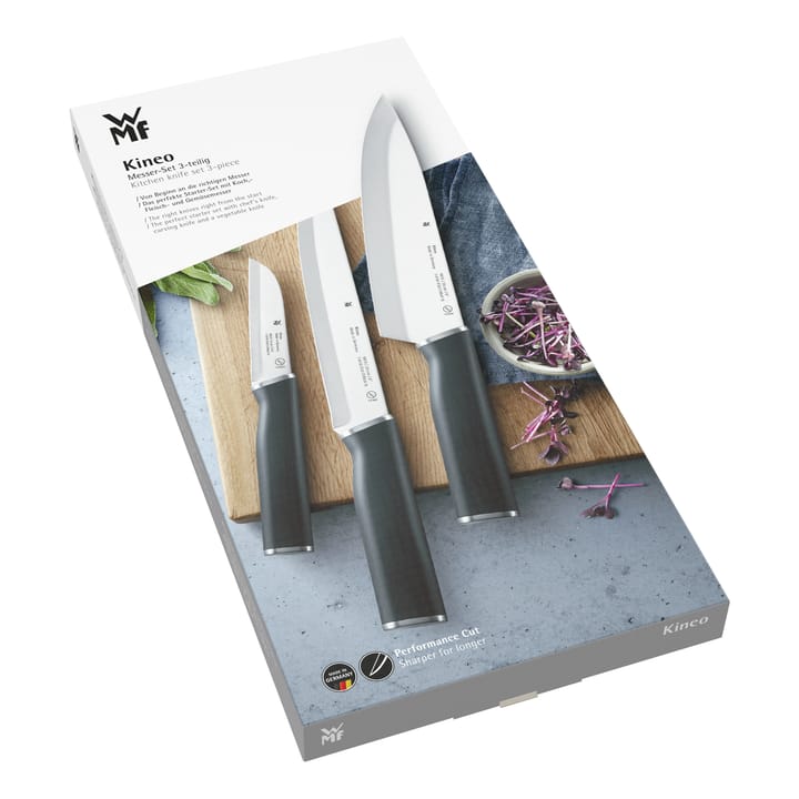 Kineo knivsett cromargan 3 deler, Rustfritt stål WMF