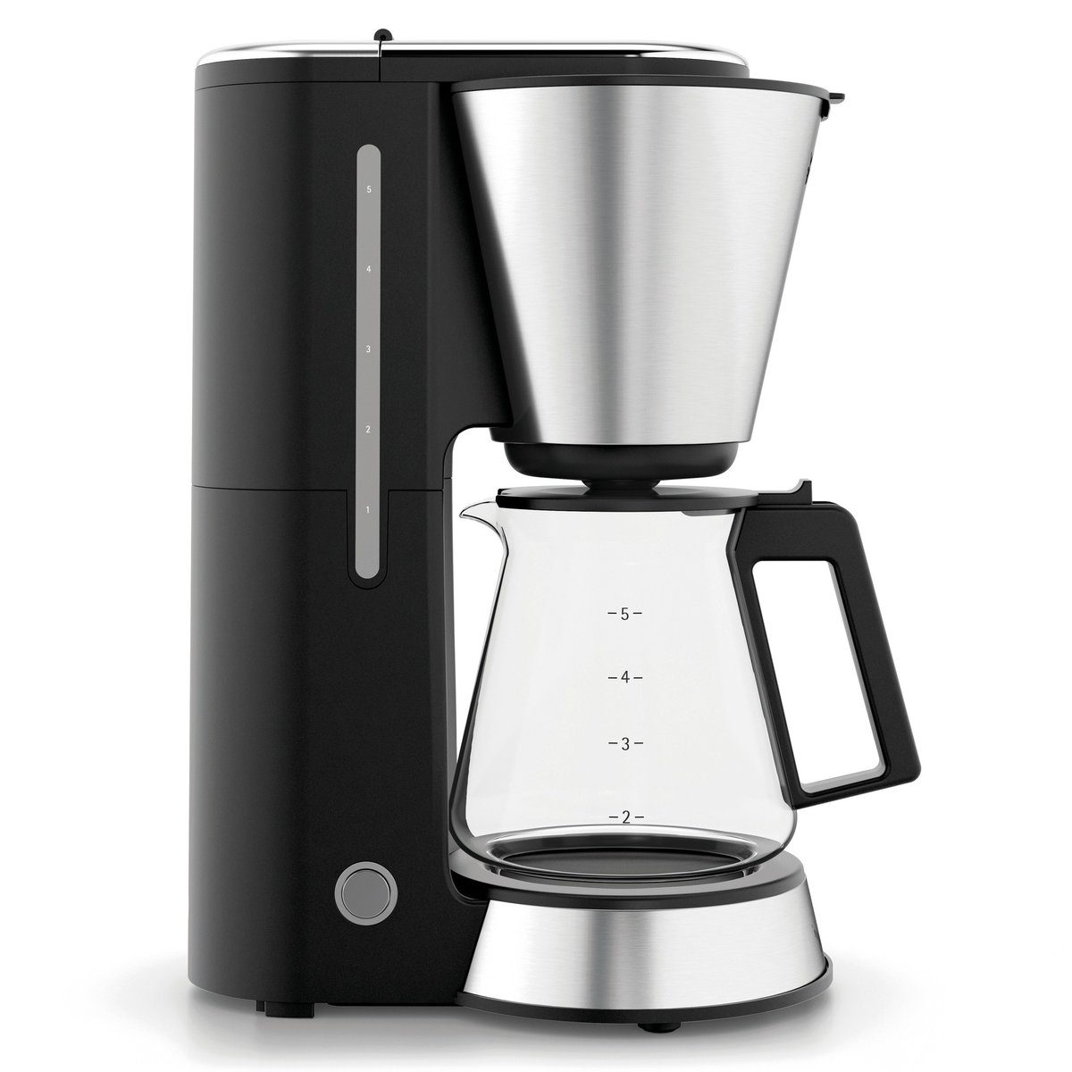 WMF Kitchenminis kaffetrakter glass 5 kopper Svart-slv