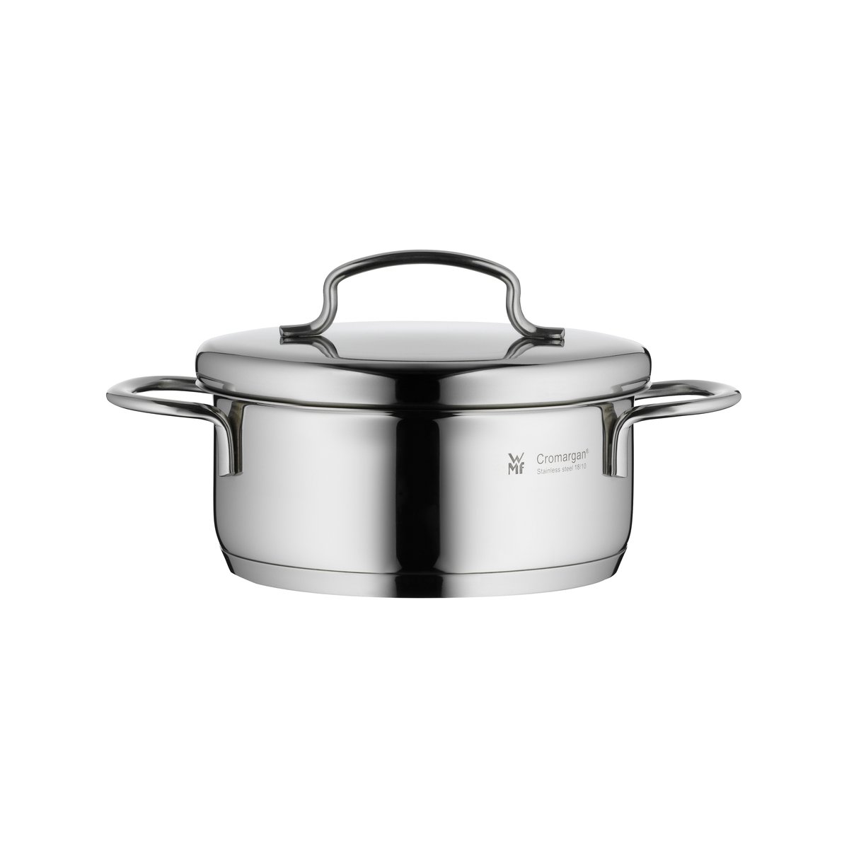WMF Mini lav gryte med lokk 12 cm Rustfritt stål | Skandinavisk Design | Gryter | Sølv