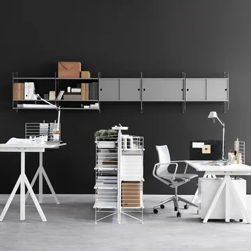 Works skrivebord - hvit - Works