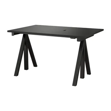 Works skrivebord svart 78x120 cm - Works