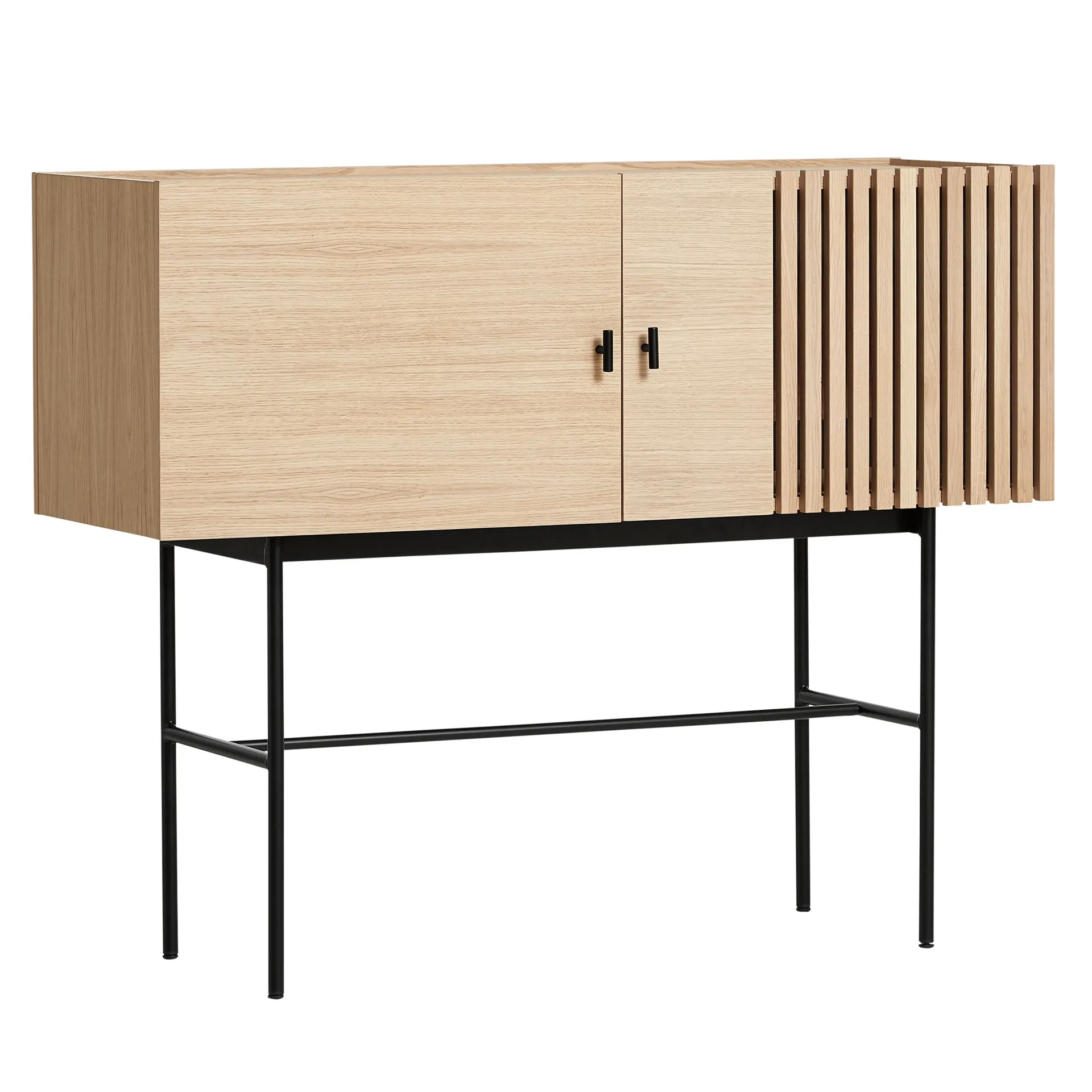 Array sidebord, 120cm, hvitpigmentert eik Woud