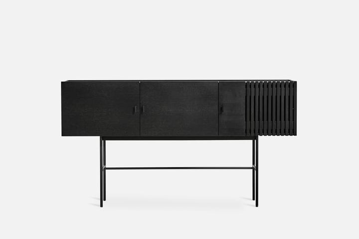Array sidebord, 180 cm, Svartmalt eik Woud
