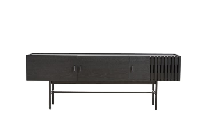 Array sidebord lav, 150 cm, Svartmalt eik Woud
