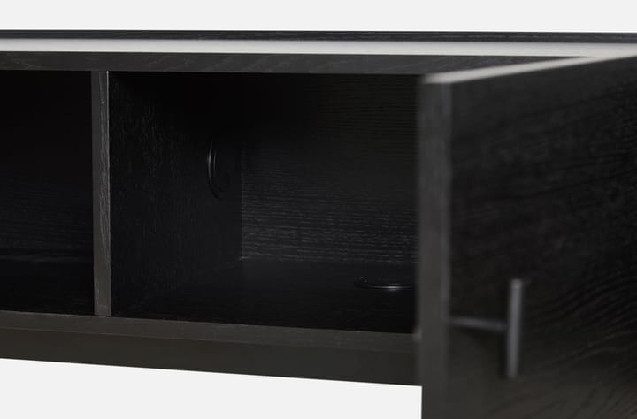 Array sidebord lav, 150 cm, Svartmalt eik Woud