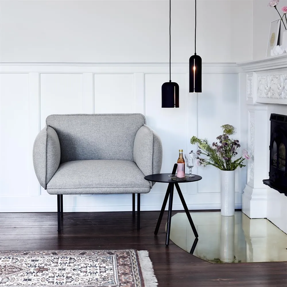 Come here bord, sortmalt eik Woud