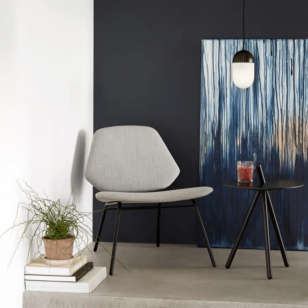 Dot taklampe large, sort Woud