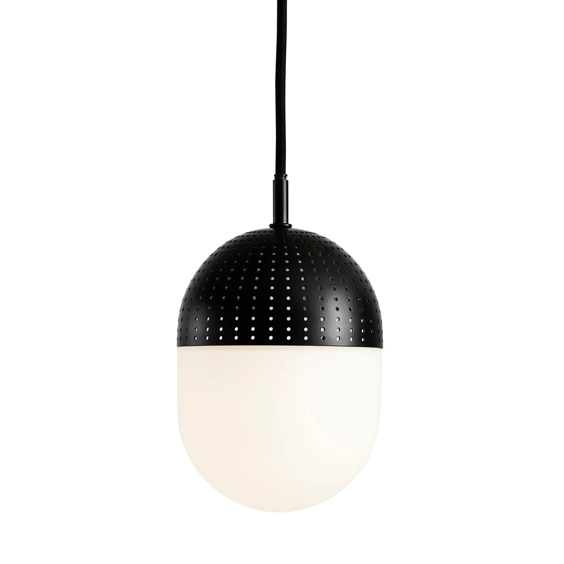 Dot taklampe medium, sort Woud