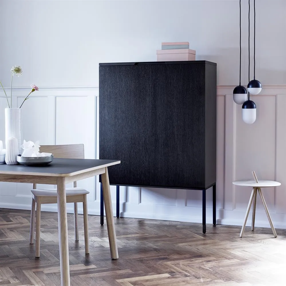 Dot taklampe medium, sort Woud