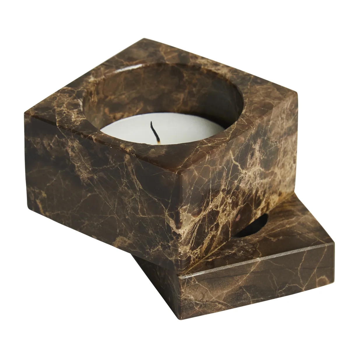 Jeu de dés 1 lysholder marmor, Grønn Woud