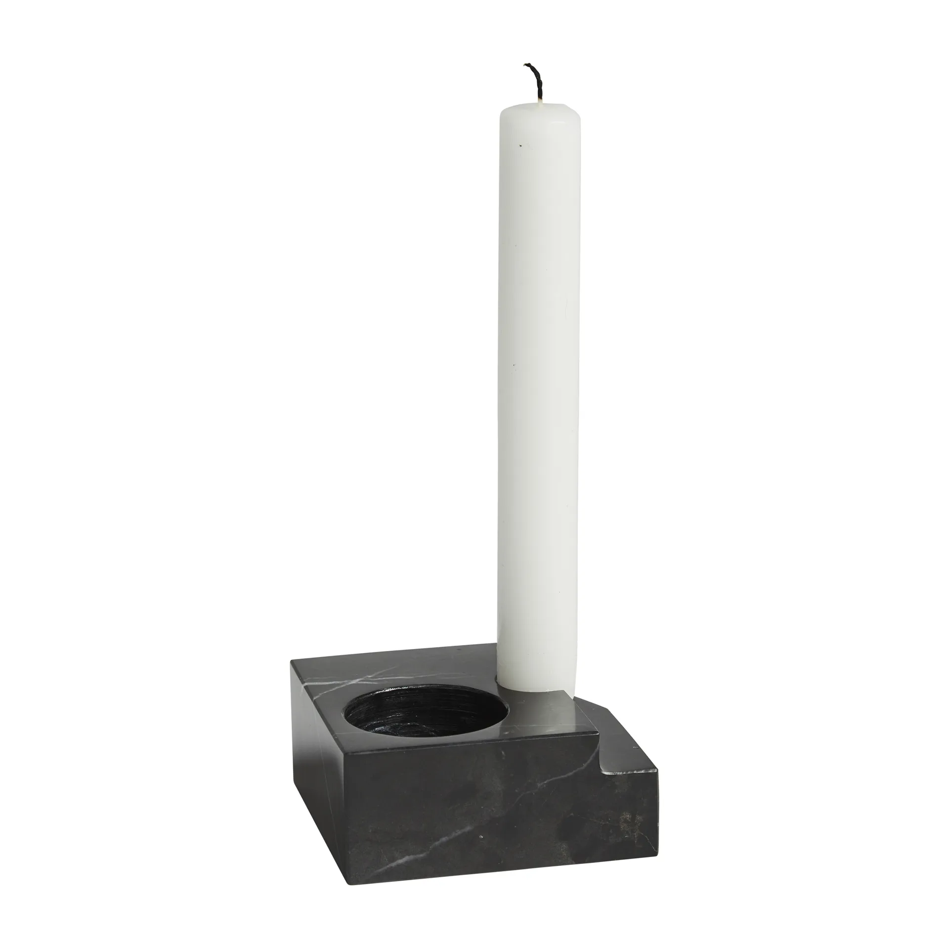 Jeu de dés 3 lysholder marmor, Sort Woud