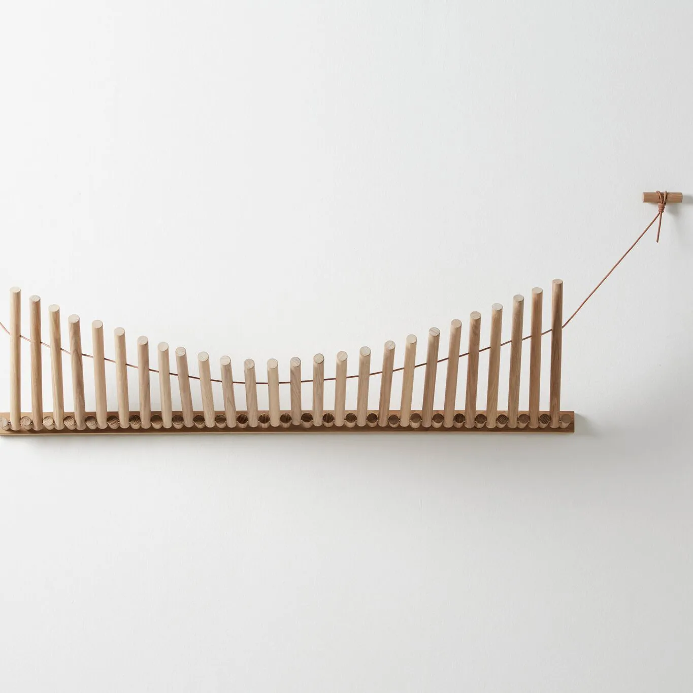 Knaegt klesknagg, hvitpigmentert eik Woud