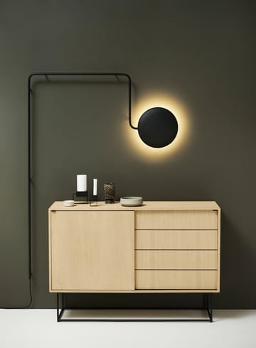 Mercury vegglampe - Svartmalt metall - Woud