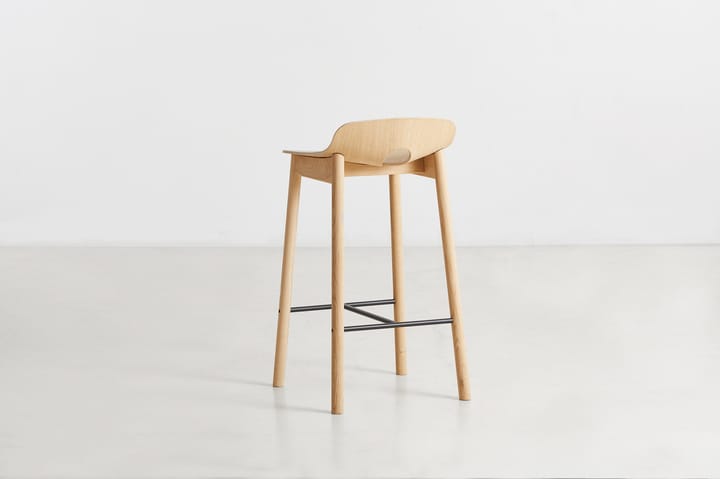 Mono barstol 65 cm, Hvitpigmentert eik Woud