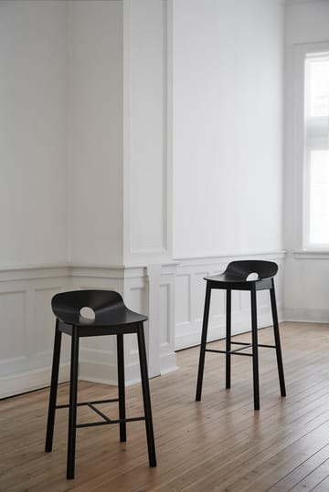 Mono barstol 65 cm - Svartmalt ask - Woud