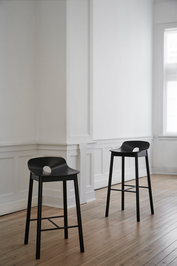 Mono barstol 65 cm, Svartmalt ask Woud