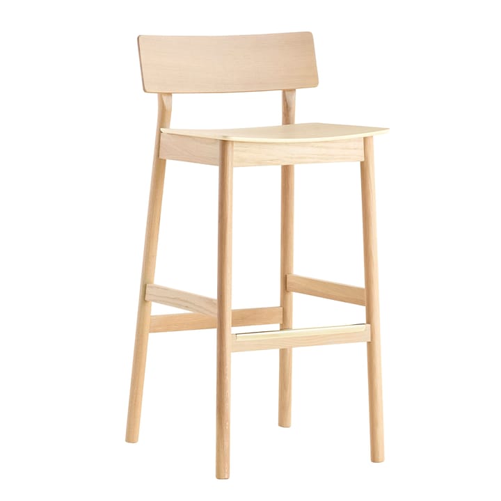 Pause barstol 75 cm, hvitpigmentert eik Woud