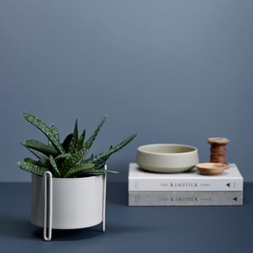 Pidestall blomsterkrukke small Ø15 cm - Grå - Woud