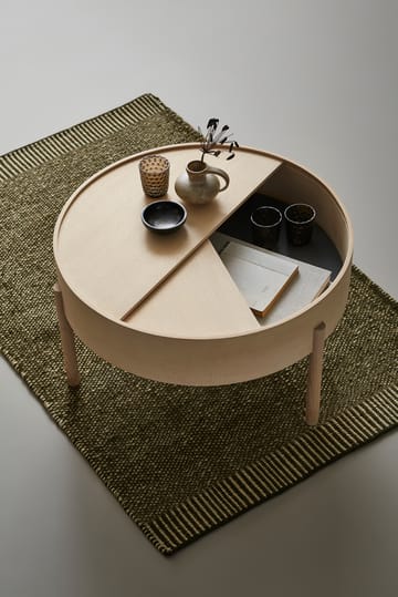 Rombo teppe mosegrønn - 90 x 140 cm - Woud