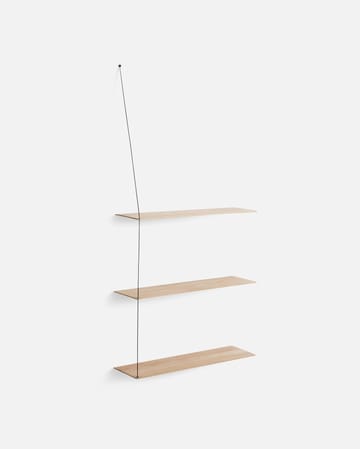 Stedge Add-on hylle 80 cm - Hvitpigmentert eik - Woud