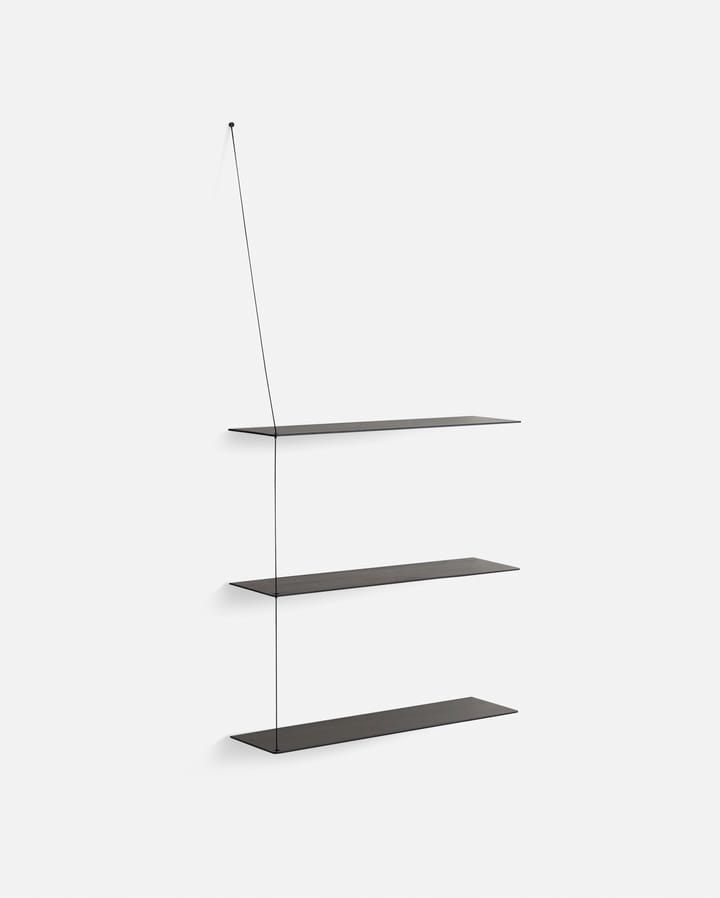 Stedge Add-on hylle 80 cm, Svartmalt eik Woud