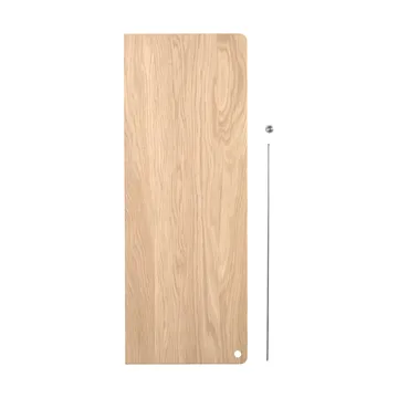 Stedge Add-on hylle - Hvitpigmentert eik-børstet stål - Woud